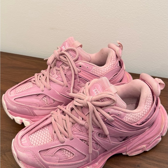 Chunky Pink Athletic Sneakers